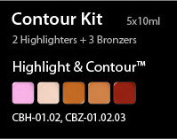 Elementwo Canvas Blend Contour/Highlight Set (5 x 10ml) 