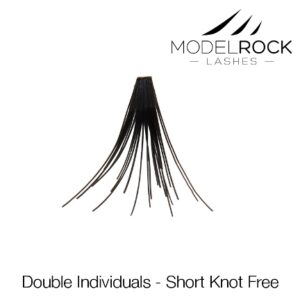 MODELROCK Lashes Short Knot Free Double style Individual Lashes 