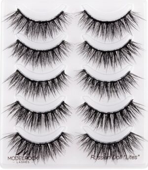 MODELROCK Lashes Multi Pack Russian Doll 'Lites' Double Layered - 5 Pair Lash Pack 