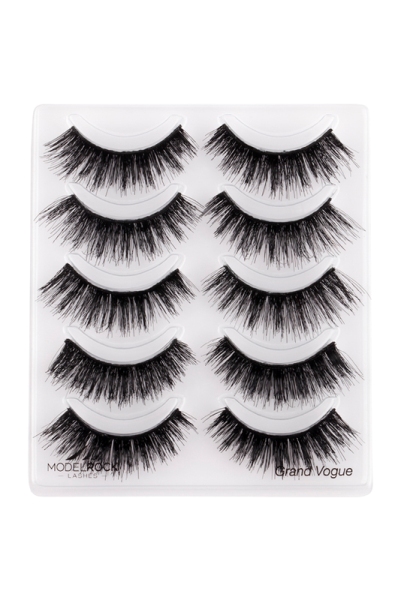 MODELROCK Lashes Multi Pack Grand Vogue - Double layered - 5 Pair Lash Pack