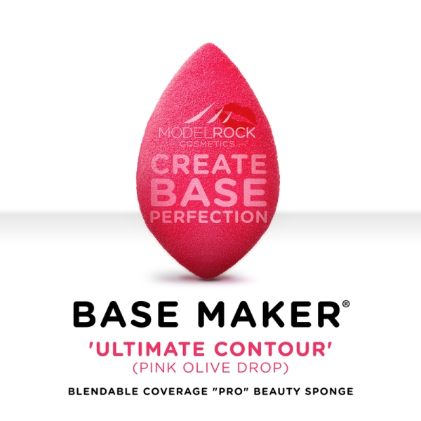 MODELROCK Base Maker® - Single Sponge - 'ULTIMATE CONTOUR' (Pink Olive Drop)