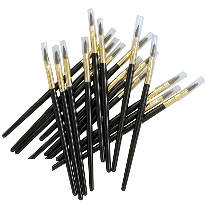 Disposable Lip Brushes (Black Handle) 25/pk 