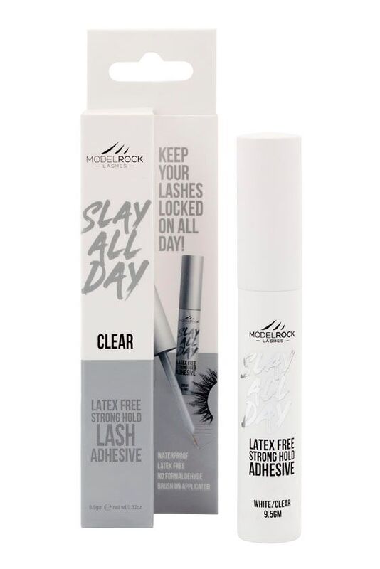 MODELROCK Super Strong Lash Adhesive with Brush On Applicator Waterproof Clear "Latex Free" 9.5 g 
