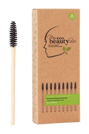 My Eco Beauty Kit Bamboo Disposable Mascara Wands - Large Tapered head 25pk