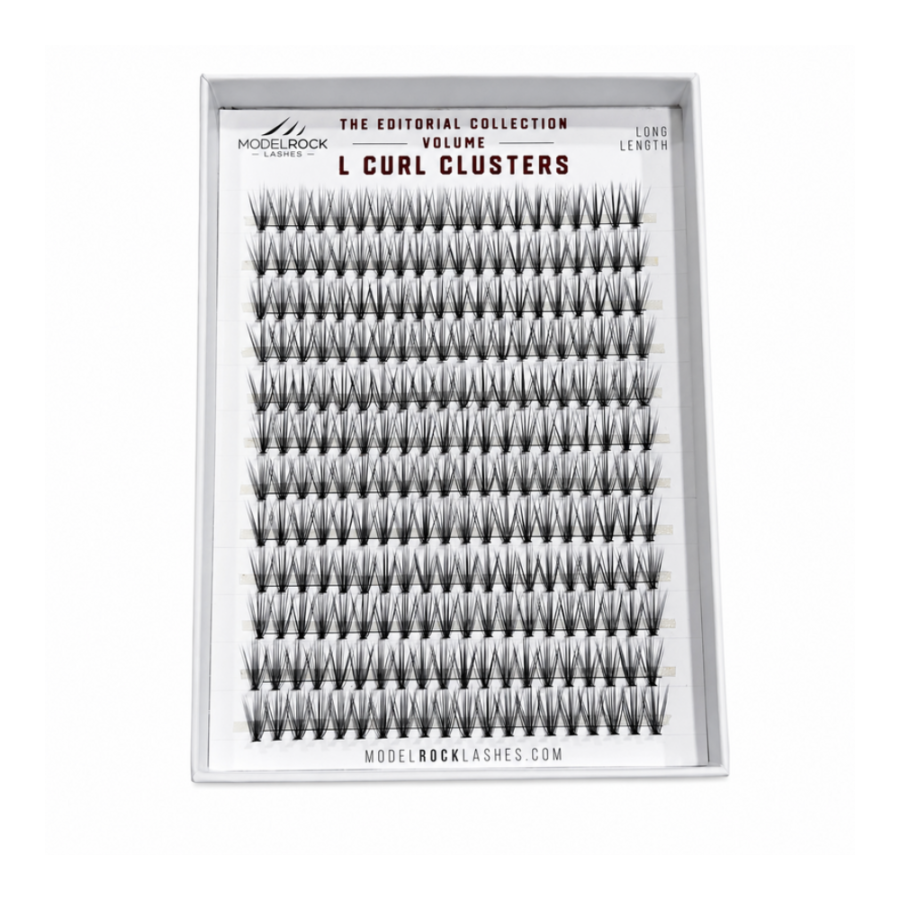 MODELROCK LASHES ULTRA LUXE - L CURL Cluster Lashes - LONG - 240pk